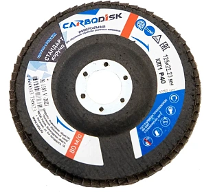 Круг лепестковый торцевой 125х22 Р40 CARBODISK (ВАЗ)