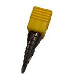 Сверло ступенчатое 4-20 9-ступеней Р6М5К5 SN-TOOLS
